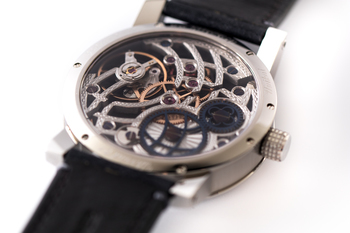 Uhrrad 01 black Nahaufnahme hinten